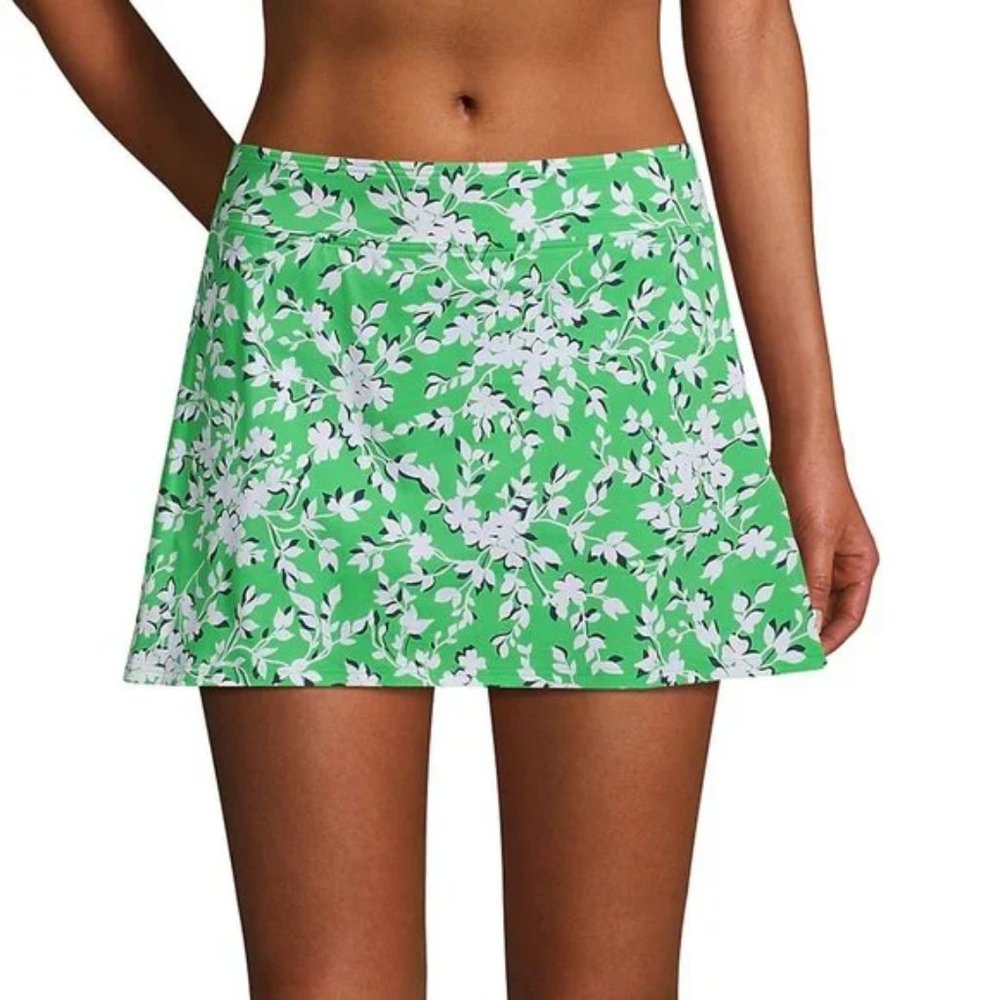 NWT Draper James Lands' End Women's Swim Skirt w/Panty Liner Size 2 $60 Y143
